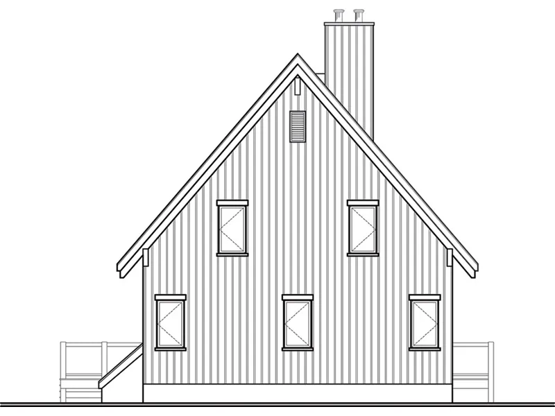 Cabin & Cottage House Plan Rear Photo 01 - 032D-1085 - Shop House Plans and More