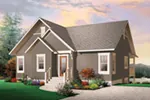Cape Cod & New England House Plan Front of Home - 032D-1086 - Shop House Plans and More