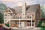 Craftsman House Plan Rear Photo 01 - 032D-1086 - Shop House Plans and More