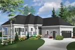 Waterfront House Plan Front of House 032D-1087