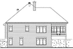 Victorian House Plan Rear Elevation - 032D-1087 - Shop House Plans and More