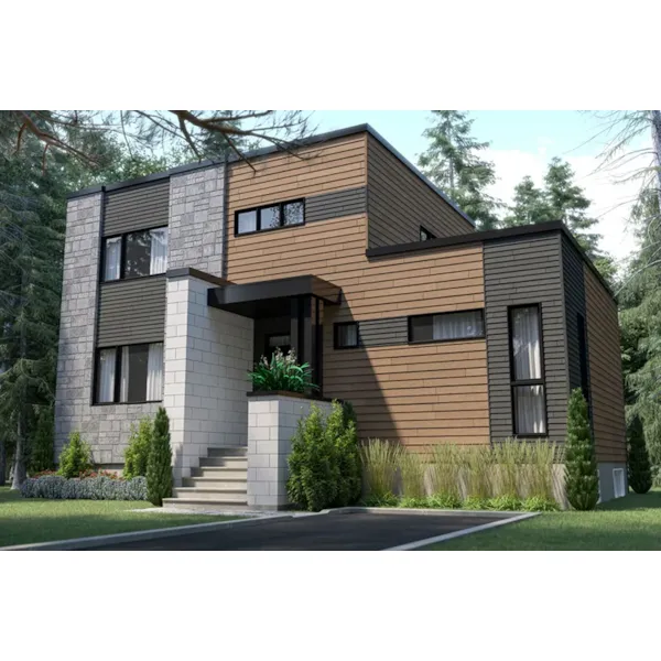 Cabin & Cottage House Plan Front of Home - Solimar Modern Home 032D-1090 - Shop House Plans and More