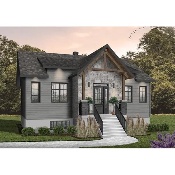 Modern House Plan Front Photo 02 - Thistle Woods Home 032D-1091 - Shop House Plans and More