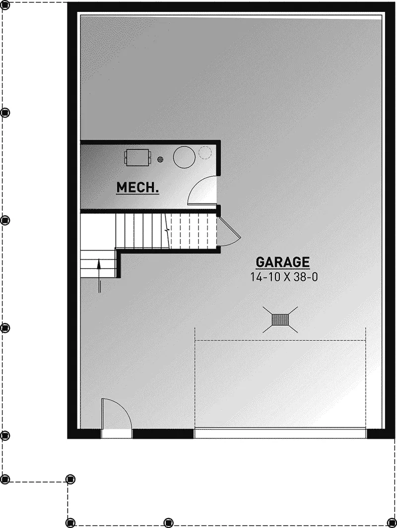 Rustic House Plan Basement Floor - 032D-1106 - Shop House Plans and More