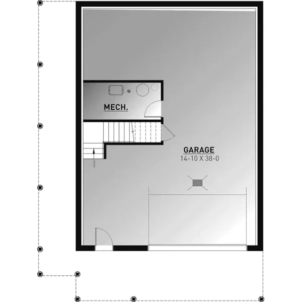 Craftsman House Plan Basement Floor - Estero Point Vacation Home 032D-1106 - Shop House Plans and More