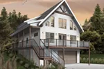 A-Frame House Plan Front of House 032D-1106