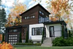 Contemporary House Plan Front Photo 01 - Joshua Modern Home 032D-1108 - Search House Plans and More