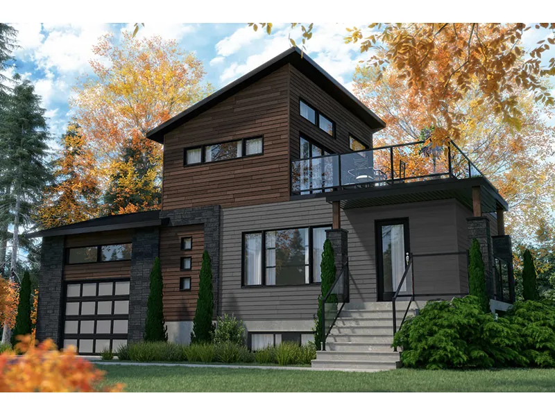 Modern House Plan Front Photo 02 - Joshua Modern Home 032D-1108 - Search House Plans and More