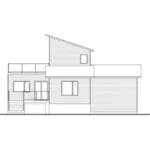 Modern House Plan Rear Elevation - Joshua Modern Home 032D-1108 - Search House Plans and More