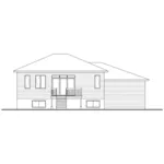 Modern House Plan Rear Elevation - Osage Trail Modern Home 032D-1109 - Shop House Plans and More