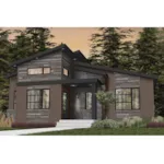 Rustic House Plan Front Photo 01 - Silverado Rustic Modern Home 032D-1111 - Shop House Plans and More