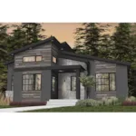 Rustic House Plan Front Photo 03 - Silverado Rustic Modern Home 032D-1111 - Shop House Plans and More