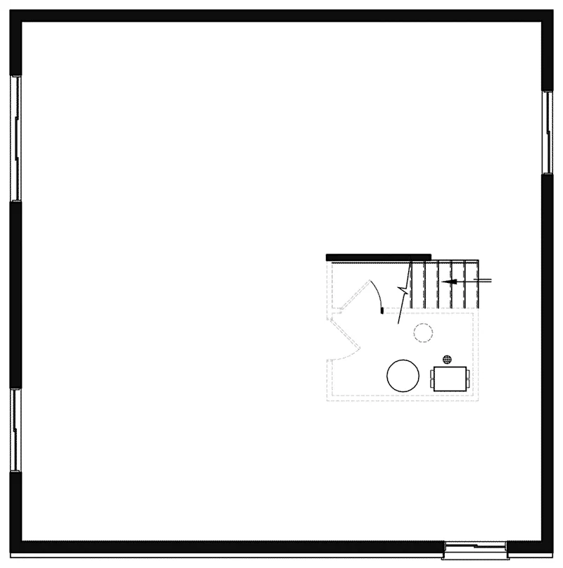 Mountain House Plan Basement Floor - 032D-1113 - Shop House Plans and More