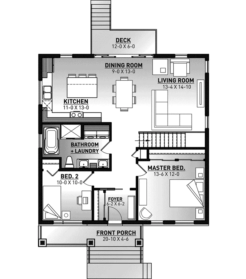 Mountain House Plan First Floor - 032D-1113 - Shop House Plans and More