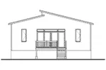 Mountain House Plan Rear Elevation - 032D-1113 - Shop House Plans and More