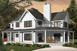 Victorian House Plan Front of Home - 032D-1114 - Shop House Plans and More