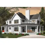 Farmhouse Plan Front of Home - Sunnystone Modern Farmhouse 032D-1114 - Shop House Plans and More