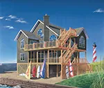 Vacation House Plan Front Image - 032D-1119 - Shop House Plans and More