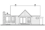 Vacation House Plan Rear Elevation - 032D-1120 - Shop House Plans and More