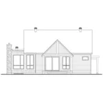 Ranch House Plan Rear Elevation - Chowder Cove Craftsman Cabin 032D-1120 - Shop House Plans and More