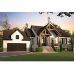 Mountain House Plan Front of Home - Dickory Modern Farmhouse 032D-1122 - Shop House Plans and More