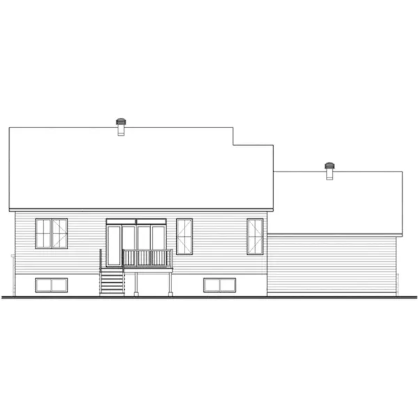 Mountain House Plan Rear Elevation - Dickory Modern Farmhouse 032D-1122 - Shop House Plans and More