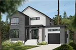 Modern House Plan Front Photo 02 - Hendry Modern Home 032D-1125 - Shop House Plans and More