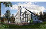 Contemporary House Plan Rear Photo 02 - 032D-1144 - Shop House Plans and More