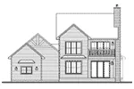 Farmhouse Plan Rear Elevation - 032D-1159 - Shop House Plans and More