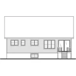 European House Plan Rear Elevation - 032D-1171 - Shop House Plans and More