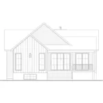 Modern Farmhouse Plan Rear Elevation - Riverland Modern Farmhouse 032D-1191 - Shop House Plans and More