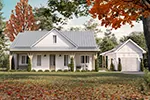 Cabin & Cottage House Plan Front of Home - 032D-1192 | House Plans and More
