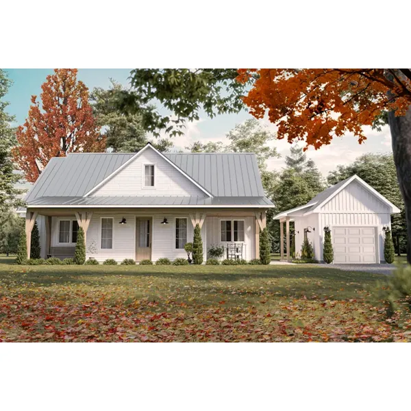 Cabin & Cottage House Plan Front of Home - 032D-1192 | House Plans and More