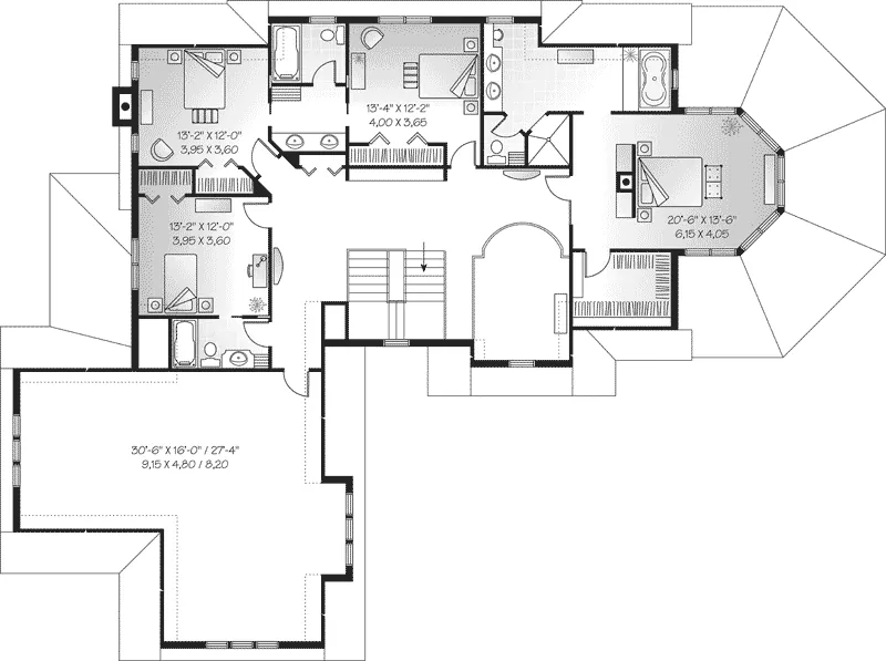 Colonial House Plan Second Floor - Knoxberry Luxury Home 032S-0002 - Search House Plans and More
