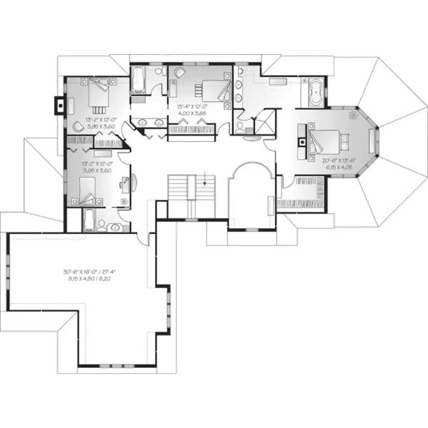 European House Plan Second Floor - Knoxberry Luxury Home 032S-0002 - Search House Plans and More