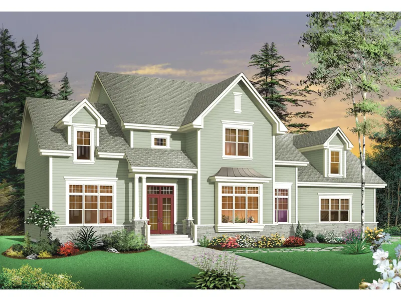 Traditional House Plan Front Image - Casselman Traditional Home 032S-0004 - Search House Plans and More