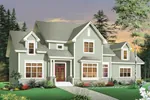 Arts & Crafts House Plan Front Image - Casselman Traditional Home 032S-0004 - Search House Plans and More