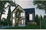 Vacation House Plan Front of Home - Freya Modern Farmhouse 032S-0005 - Shop House Plans and More