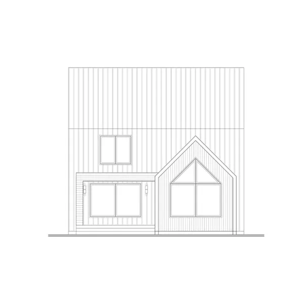 Cabin & Cottage House Plan Rear Elevation - Freya Modern Farmhouse 032S-0005 - Shop House Plans and More