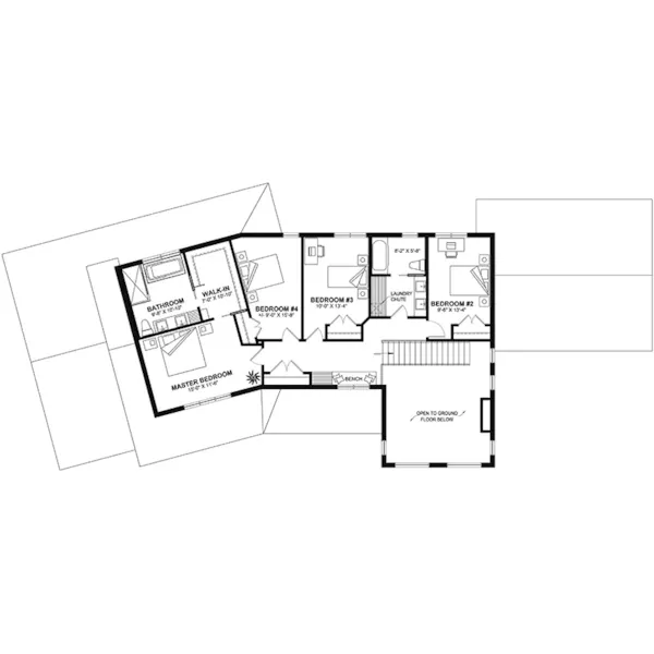 European House Plan Second Floor - Riverwalk Modern Farmhouse 032S-0006 - Shop House Plans and More