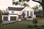 European House Plan Front of Home - Riverwalk Modern Farmhouse 032S-0006 - Shop House Plans and More