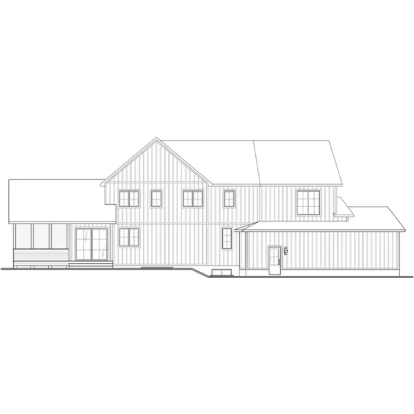 European House Plan Rear Elevation - Riverwalk Modern Farmhouse 032S-0006 - Shop House Plans and More