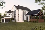 Luxury House Plan Side View Photo - Riverwalk Modern Farmhouse 032S-0006 - Shop House Plans and More