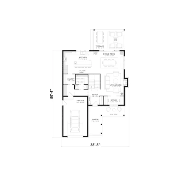 Rustic House Plan First Floor - 032S-0010 | House Plans and More