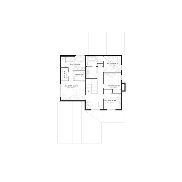 Rustic House Plan Second Floor - 032S-0010 | House Plans and More