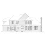 European House Plan Rear Elevation - Ashington Traditional Home 033D-0001 - Search House Plans and More