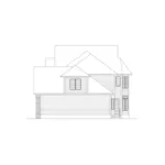 European House Plan Right Elevation - Ashington Traditional Home 033D-0001 - Search House Plans and More