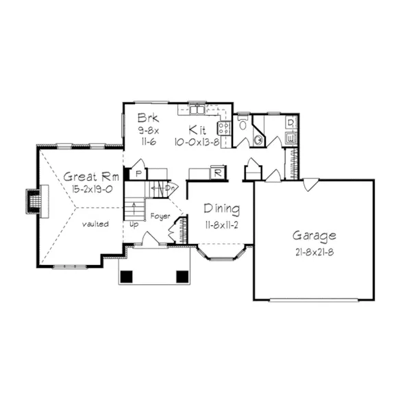 Neoclassical House Plan First Floor - Barclay Hill Neoclassical Home 033D-0002 - Search House Plans and More