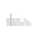 Southern House Plan Rear Elevation - Ferndale Traditional Home 033D-0004 - Search House Plans and More