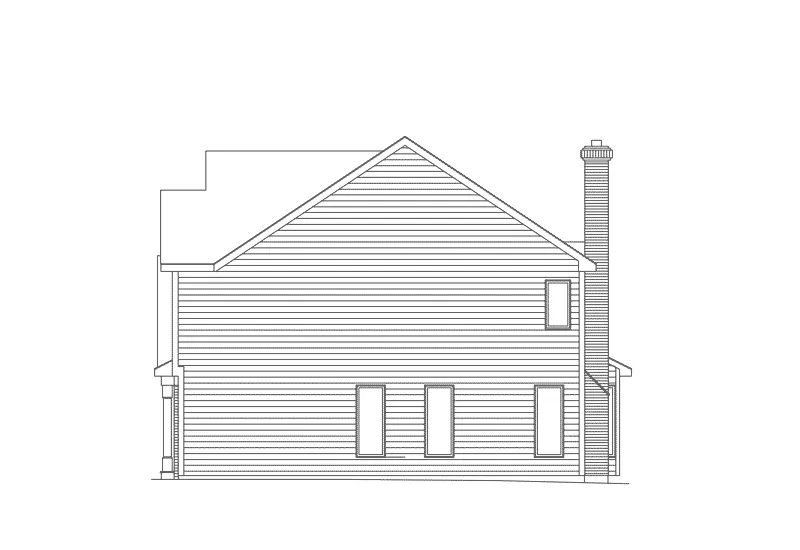 Southern House Plan Right Elevation - Ferndale Traditional Home 033D-0004 - Search House Plans and More